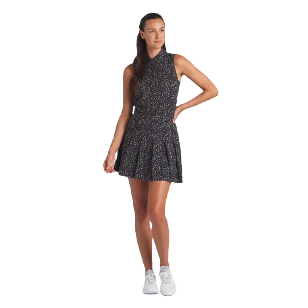 Puma Ladies Leopard Pleated Golf Dress