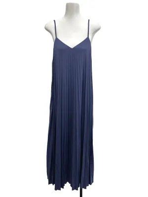 Purplish Blue Pleated Cami Dress
