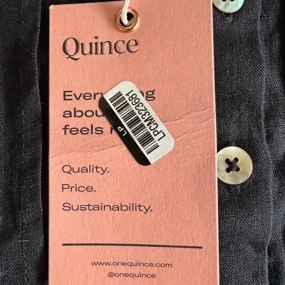 Quince linen dress NWT