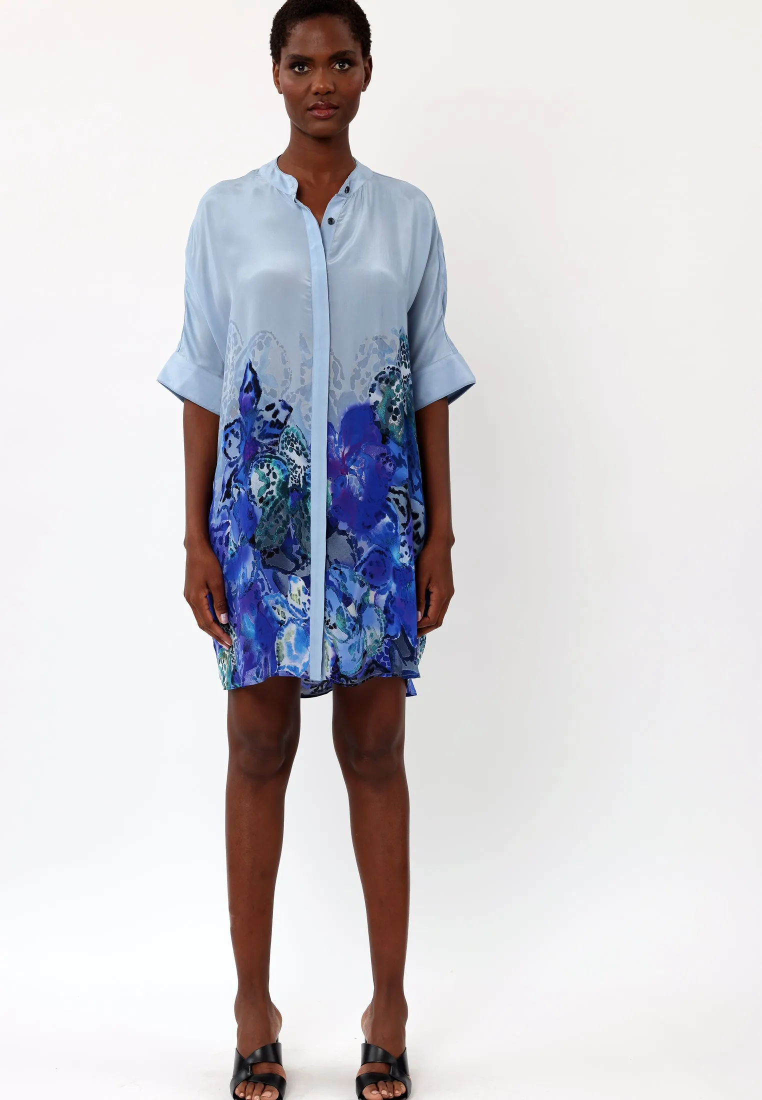 Religion Frame Tunic Periphery Blue