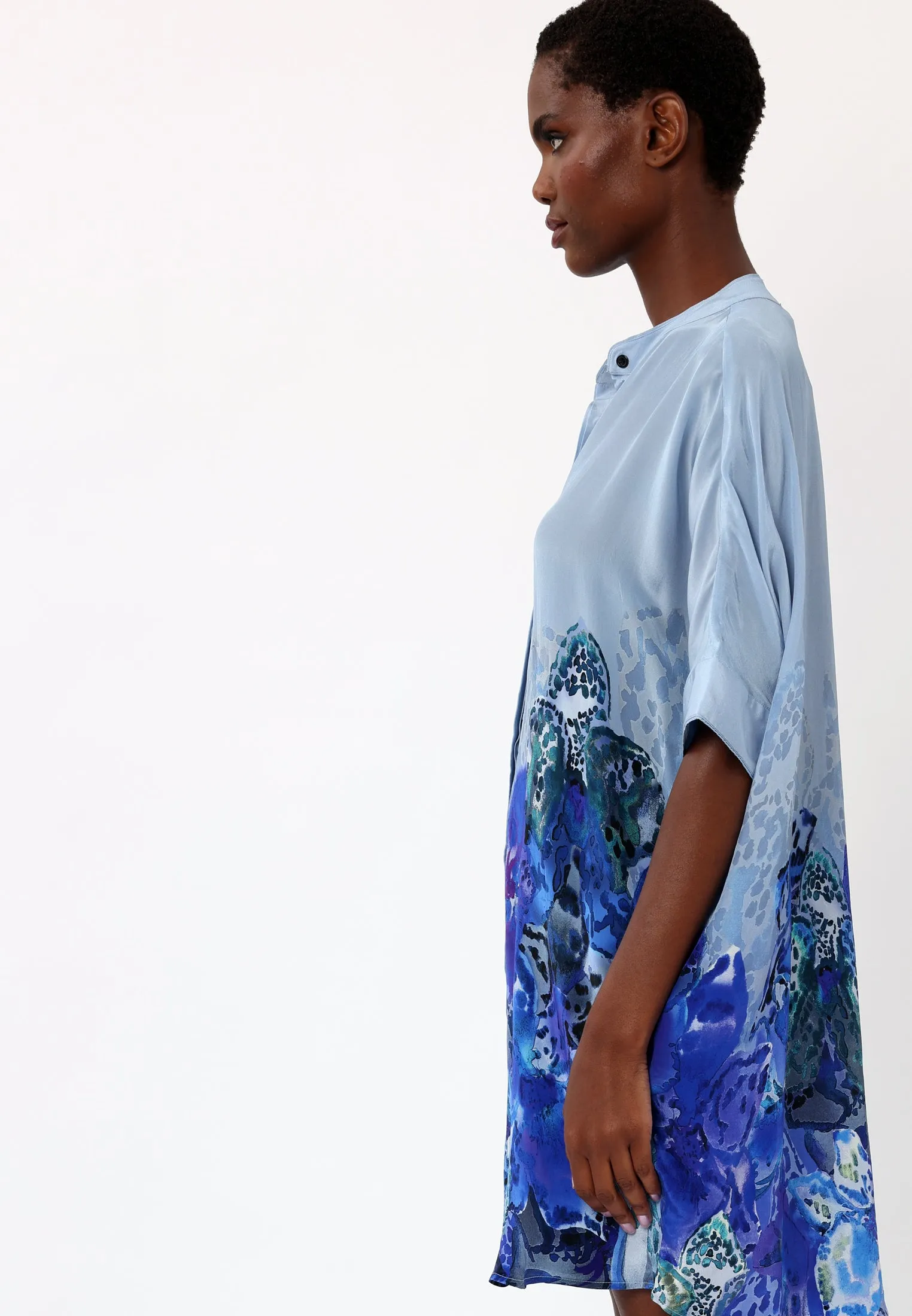 Religion Frame Tunic Periphery Blue