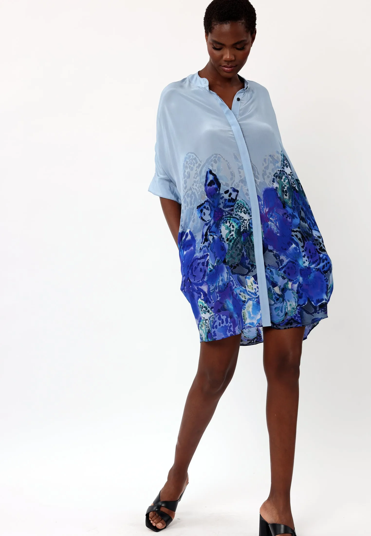 Religion Frame Tunic Periphery Blue