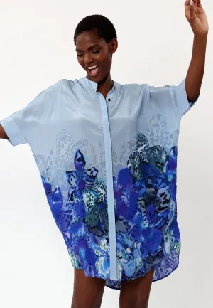 Religion Frame Tunic Periphery Blue