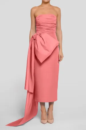 Rosalie Silk Faille Midi Dress