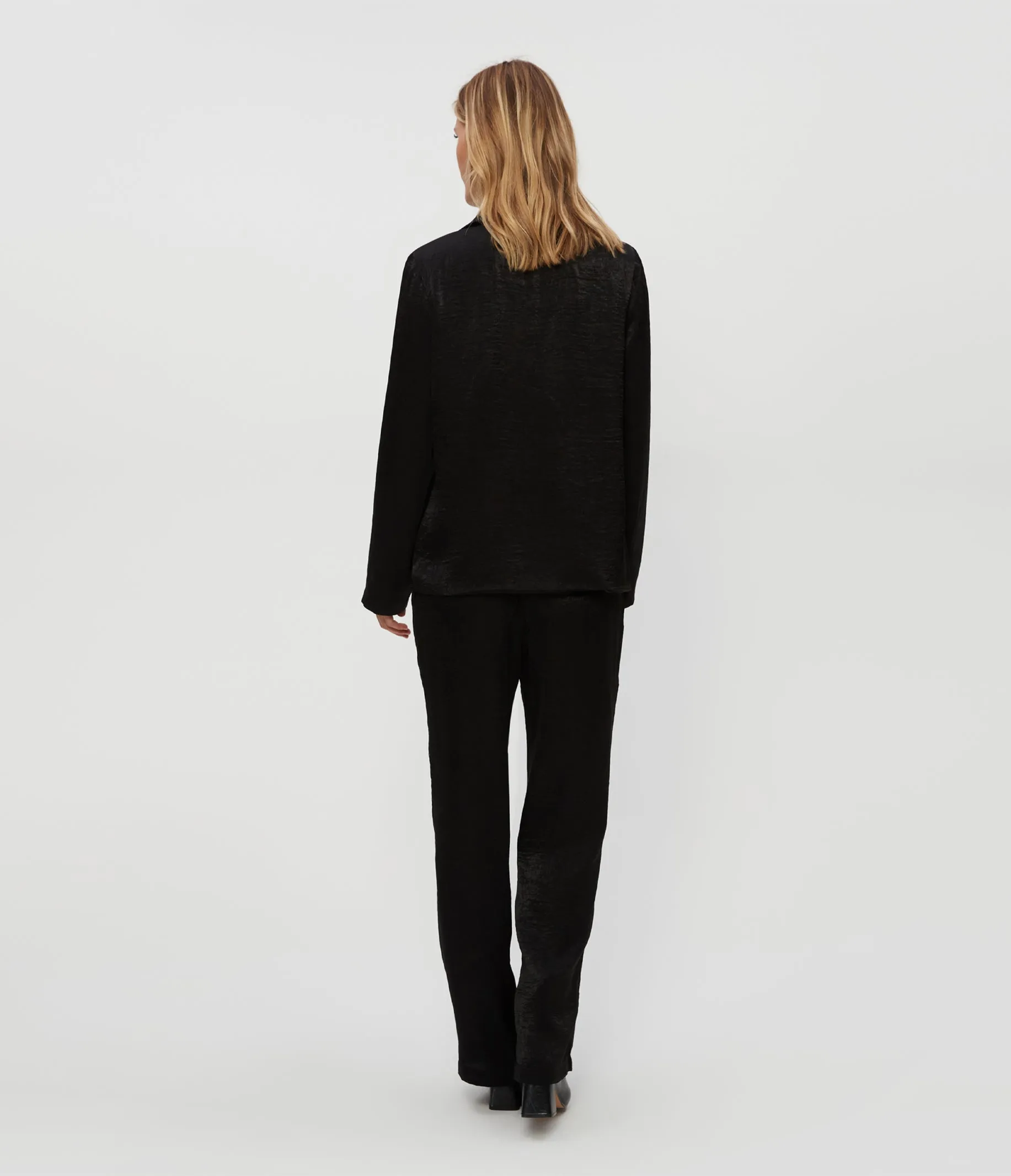 Sanji Hammered Satin Drawstring Pant