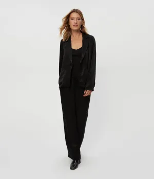Sanji Hammered Satin Drawstring Pant