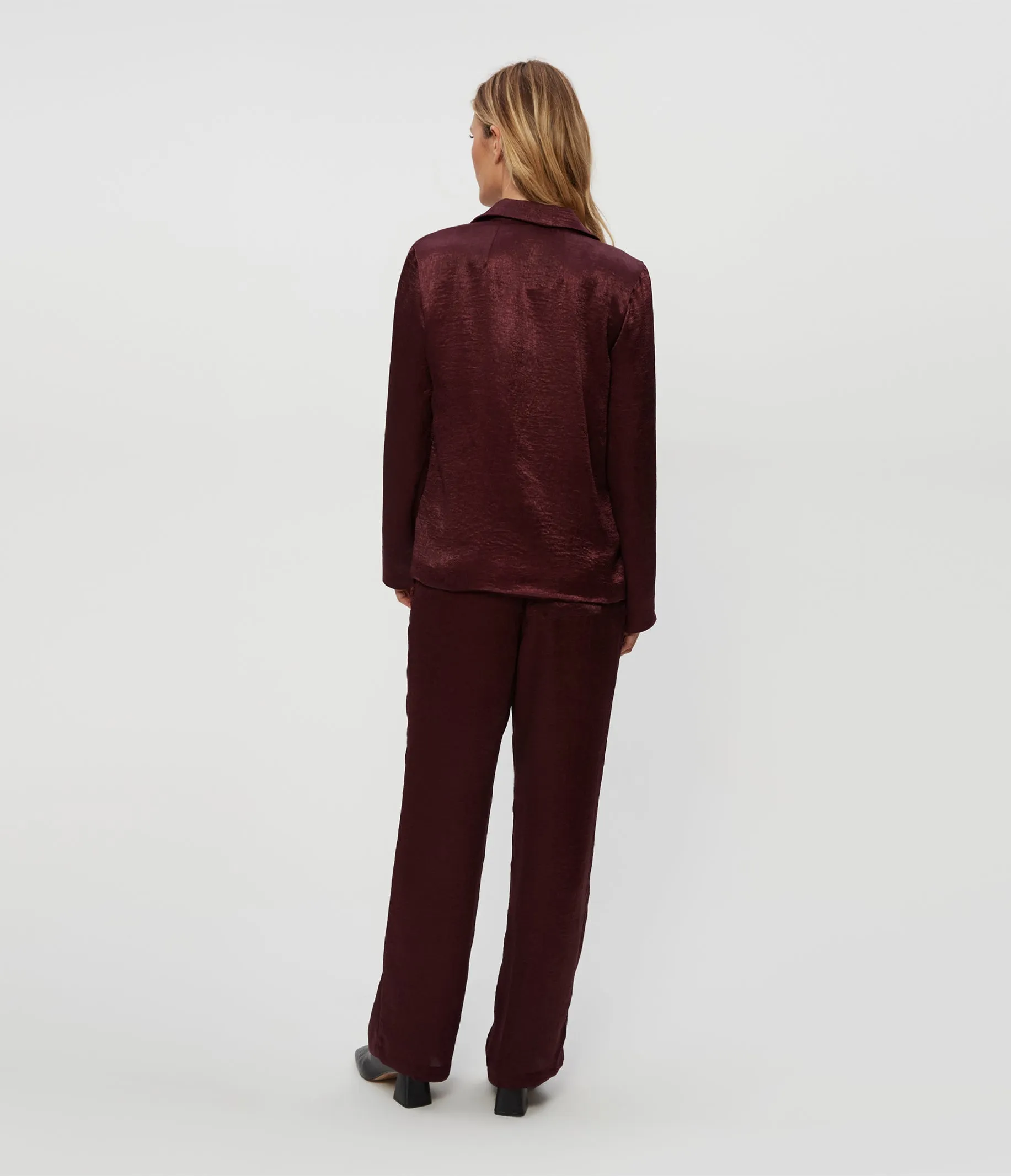 Sanji Hammered Satin Drawstring Pant