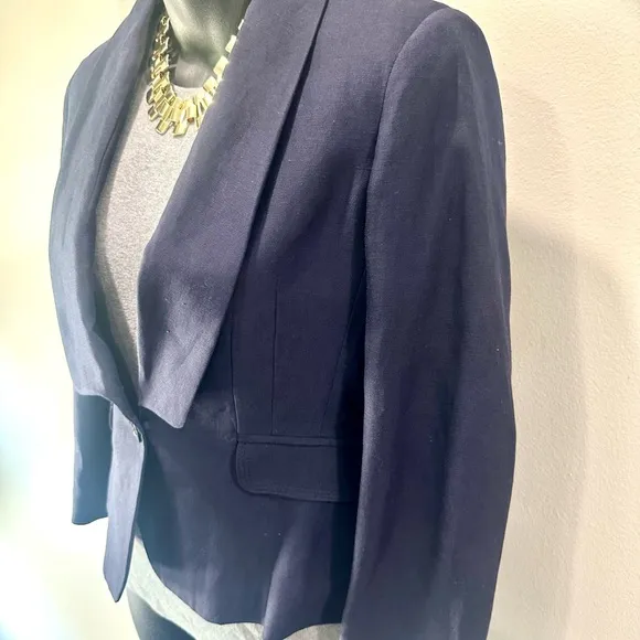 See By Chloe Navy Fitted Blazer