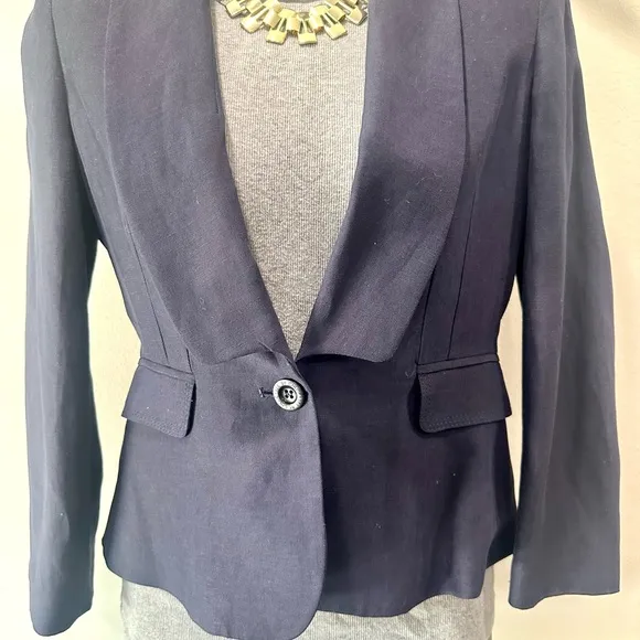 See By Chloe Navy Fitted Blazer