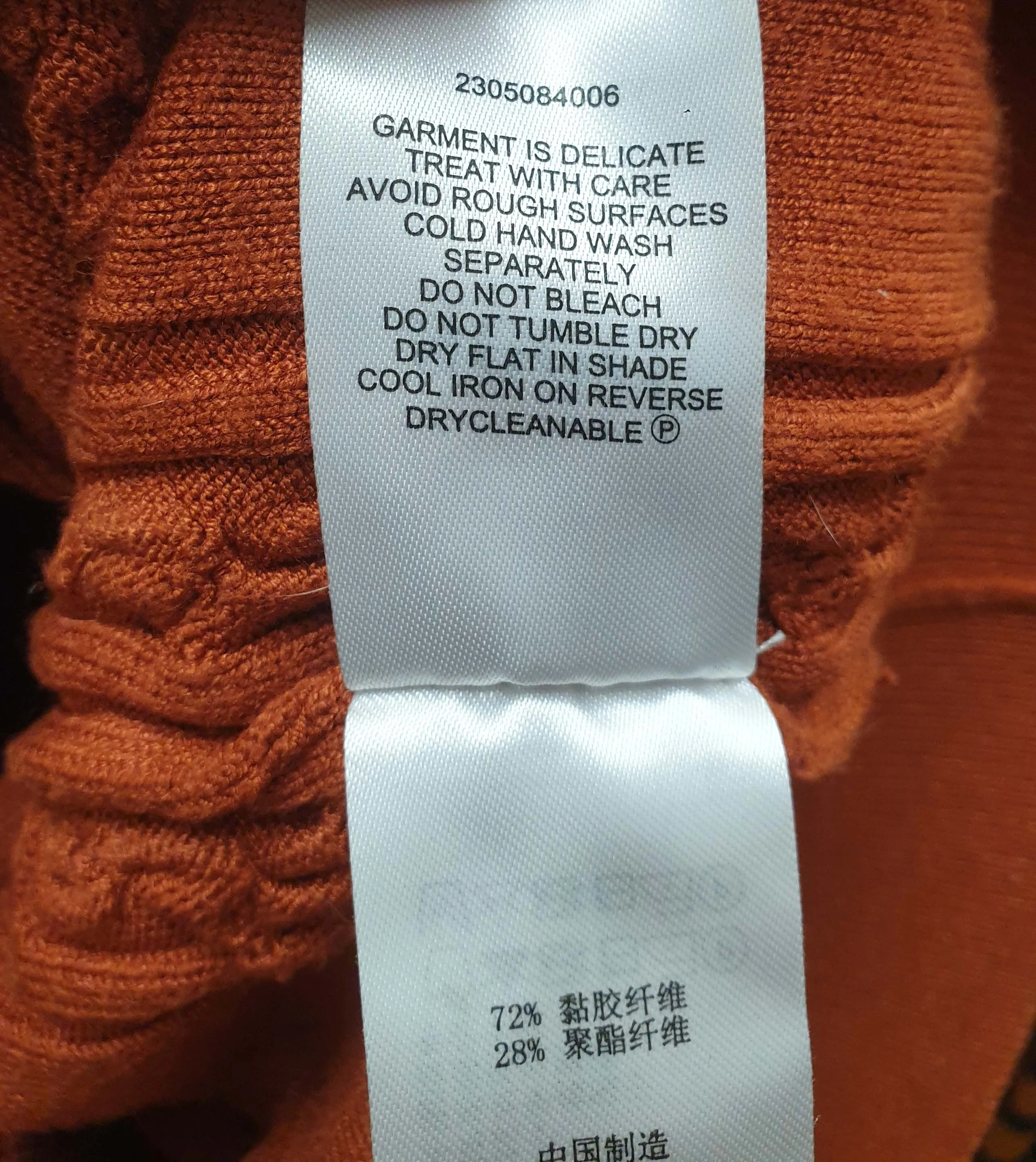 Seed orange knit cropped cardigan size XS