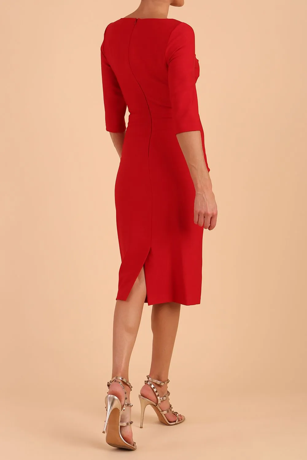 Seed Royale Rounded Neckline Pencil Dress