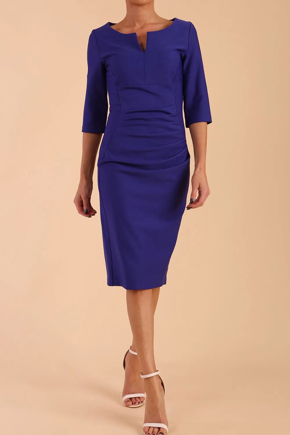 Seed Royale Rounded Neckline Pencil Dress