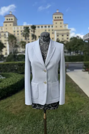 Sequined Blazer Jacket in Panna