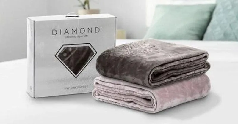 Sesli Mink Diamond 1 Ply Blanket Queen
