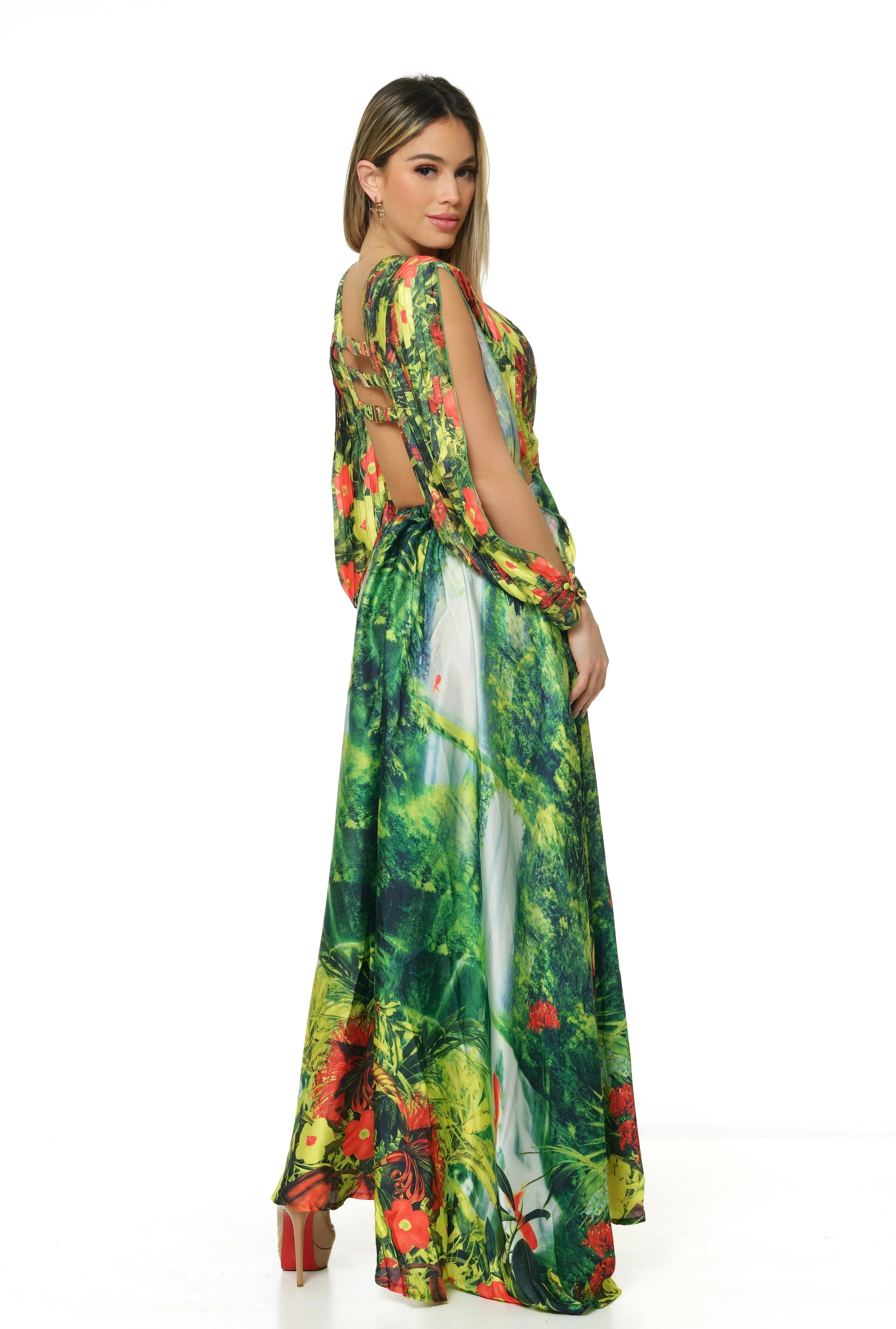 Shani Waterfalls Maxi Dress