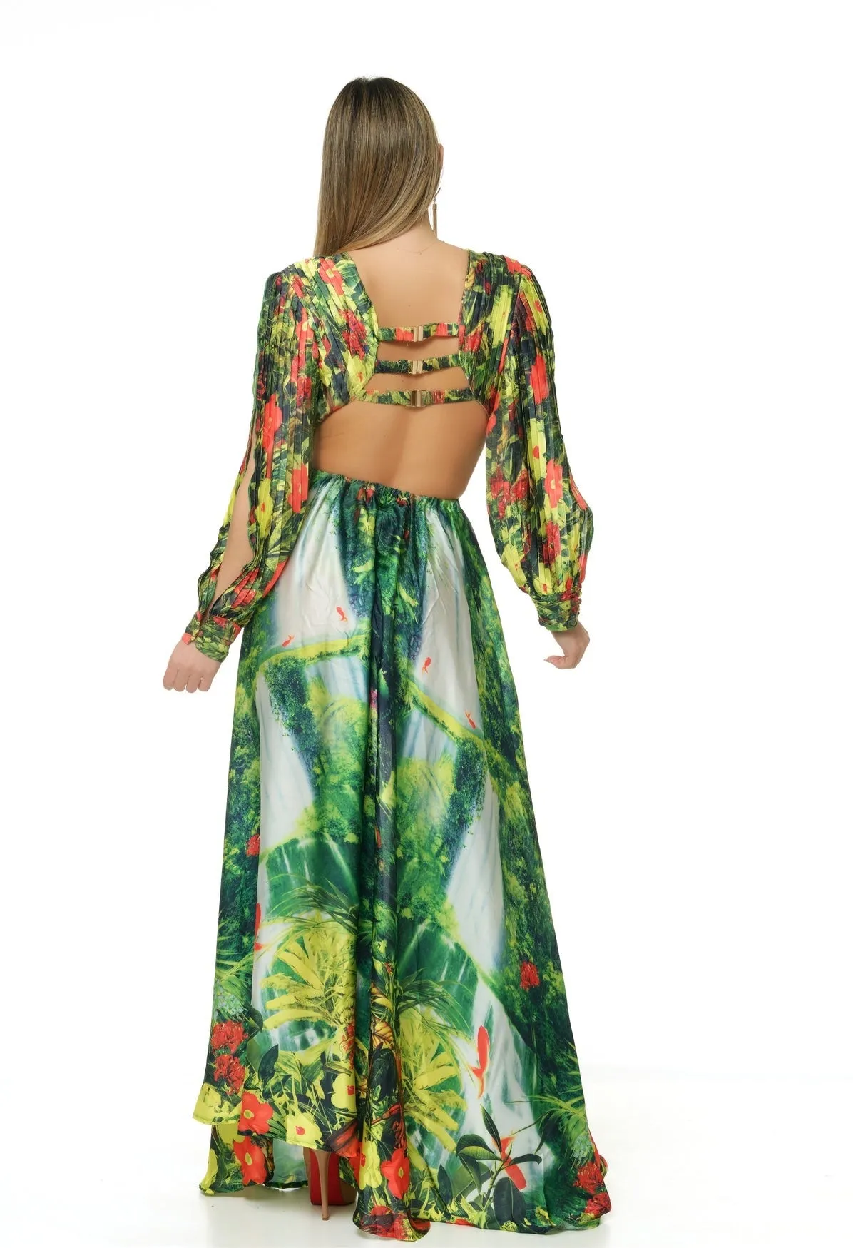 Shani Waterfalls Maxi Dress