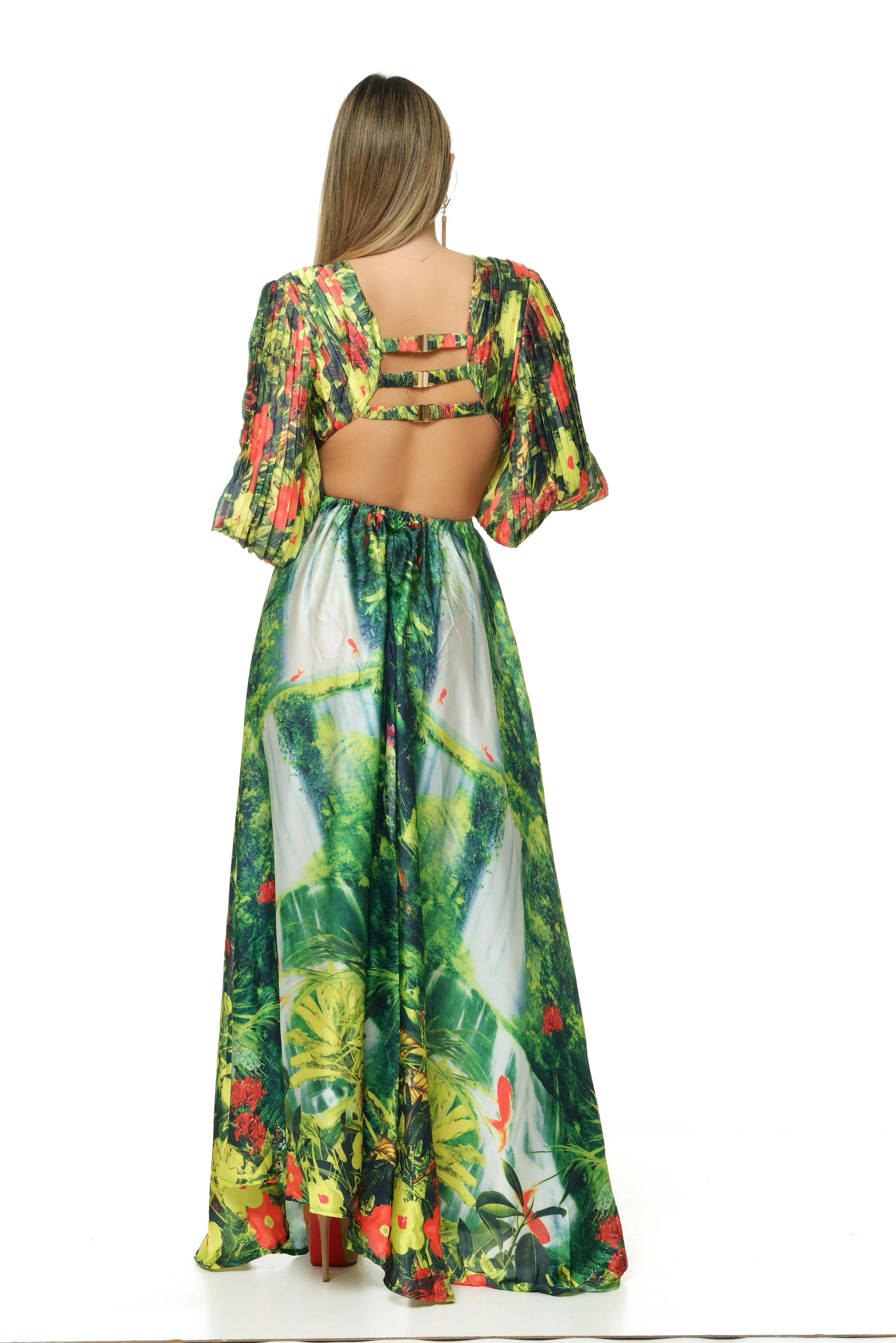 Shani Waterfalls Maxi Dress