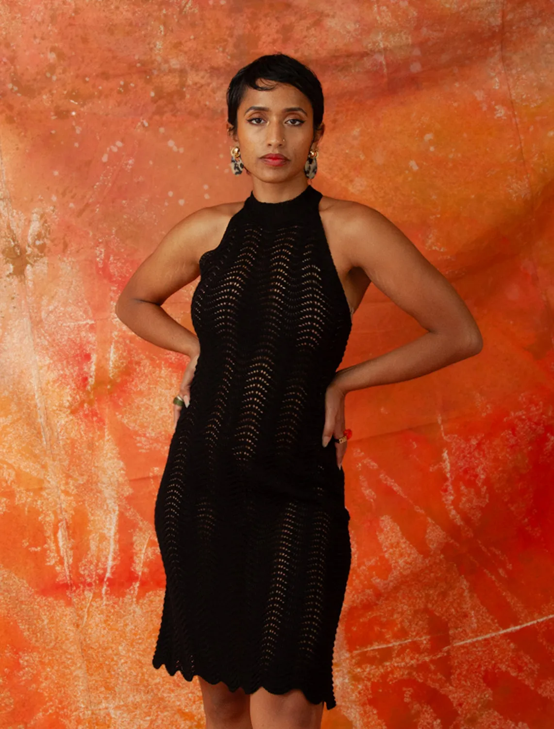 SHESHE HALTER DRESS