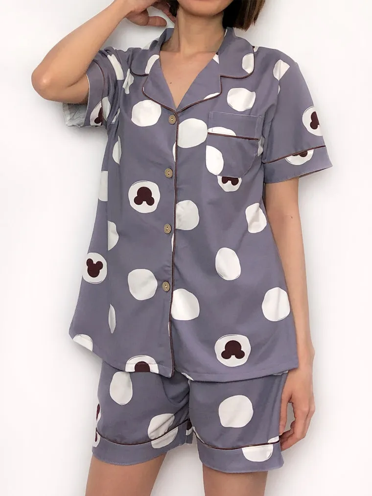 Short Polka Dots Pajama Set