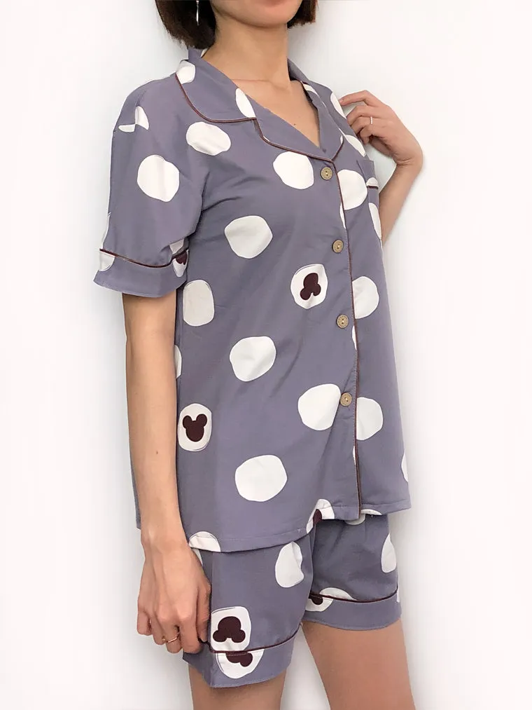 Short Polka Dots Pajama Set
