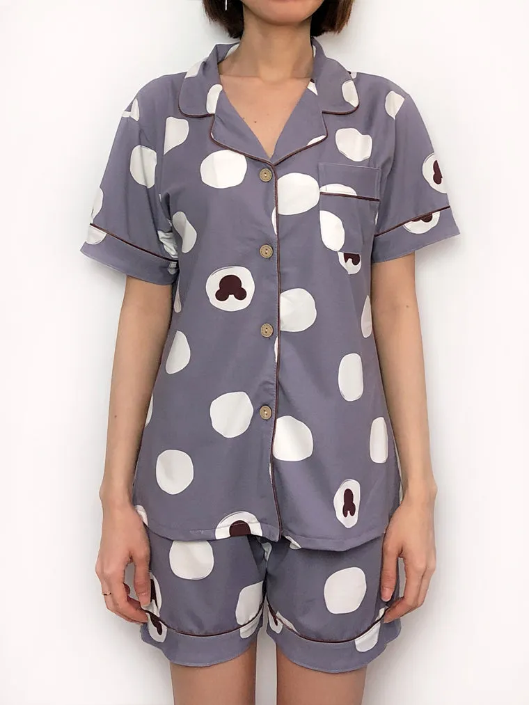 Short Polka Dots Pajama Set