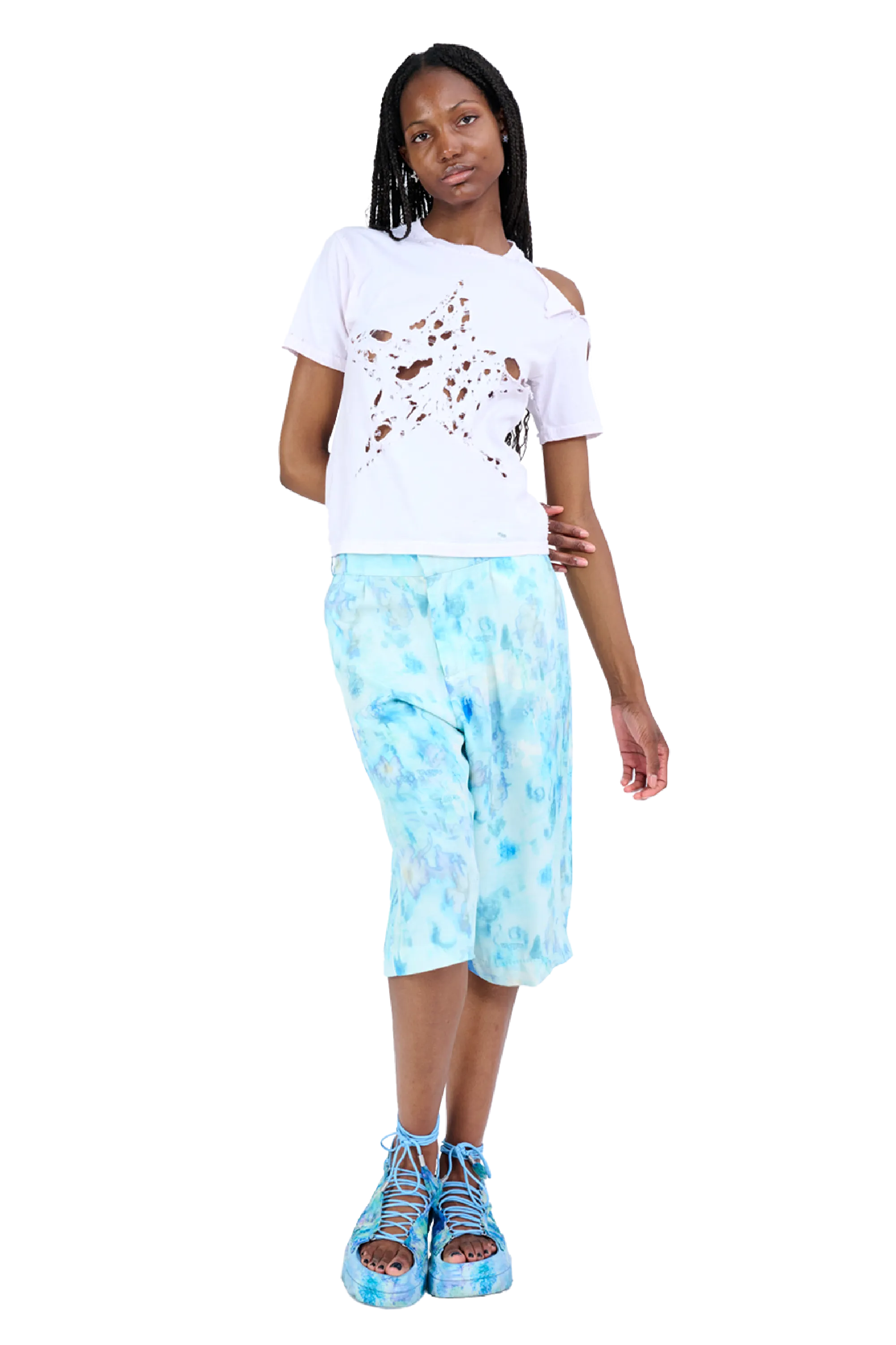 SKY SHADOW FLORAL DANTE SHORT