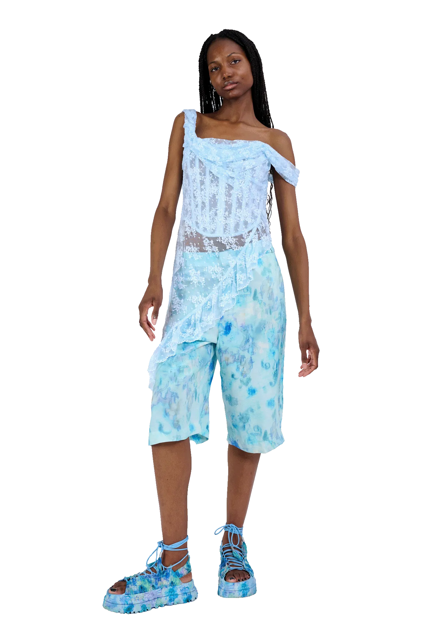 SKY SHADOW FLORAL DANTE SHORT