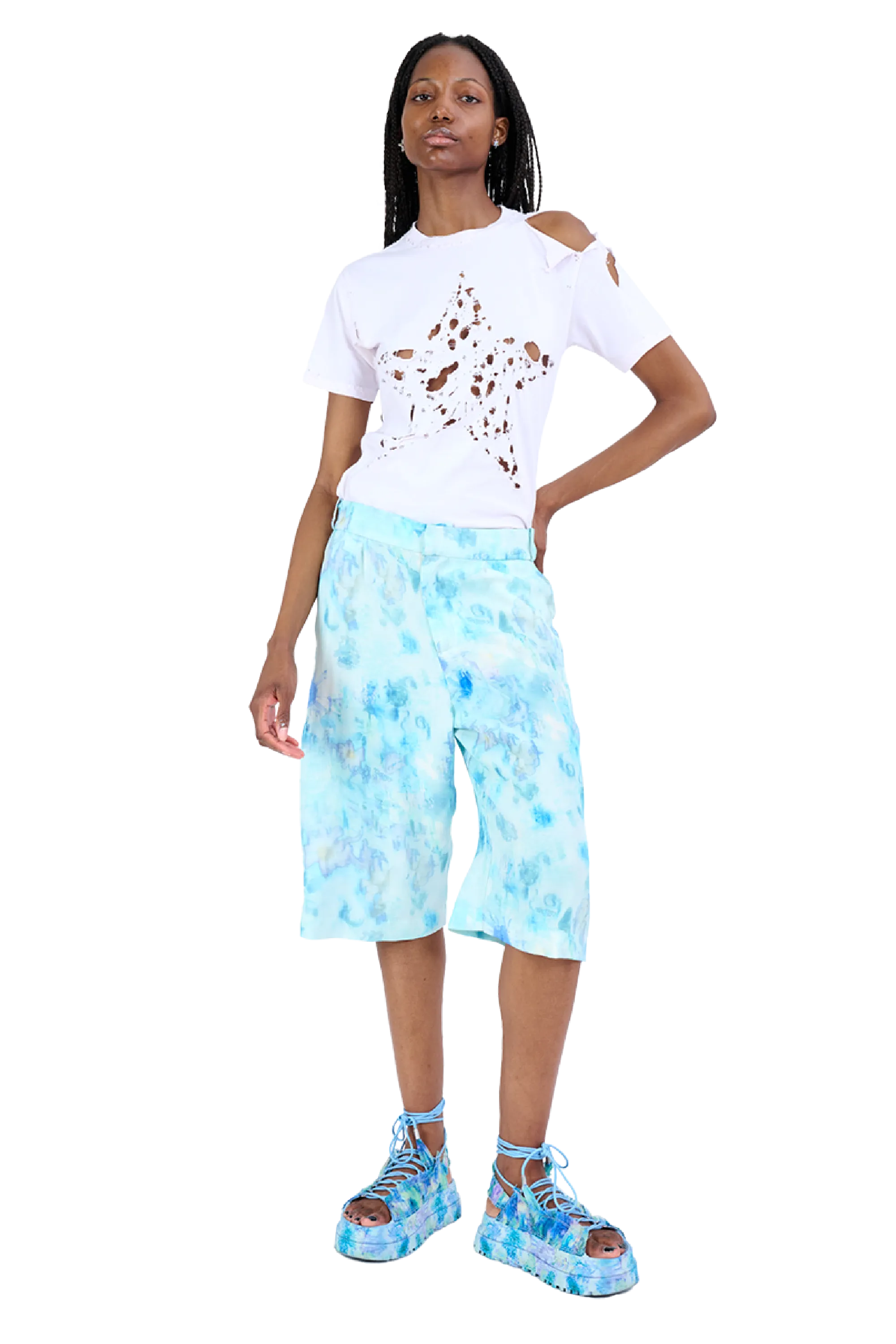 SKY SHADOW FLORAL DANTE SHORT