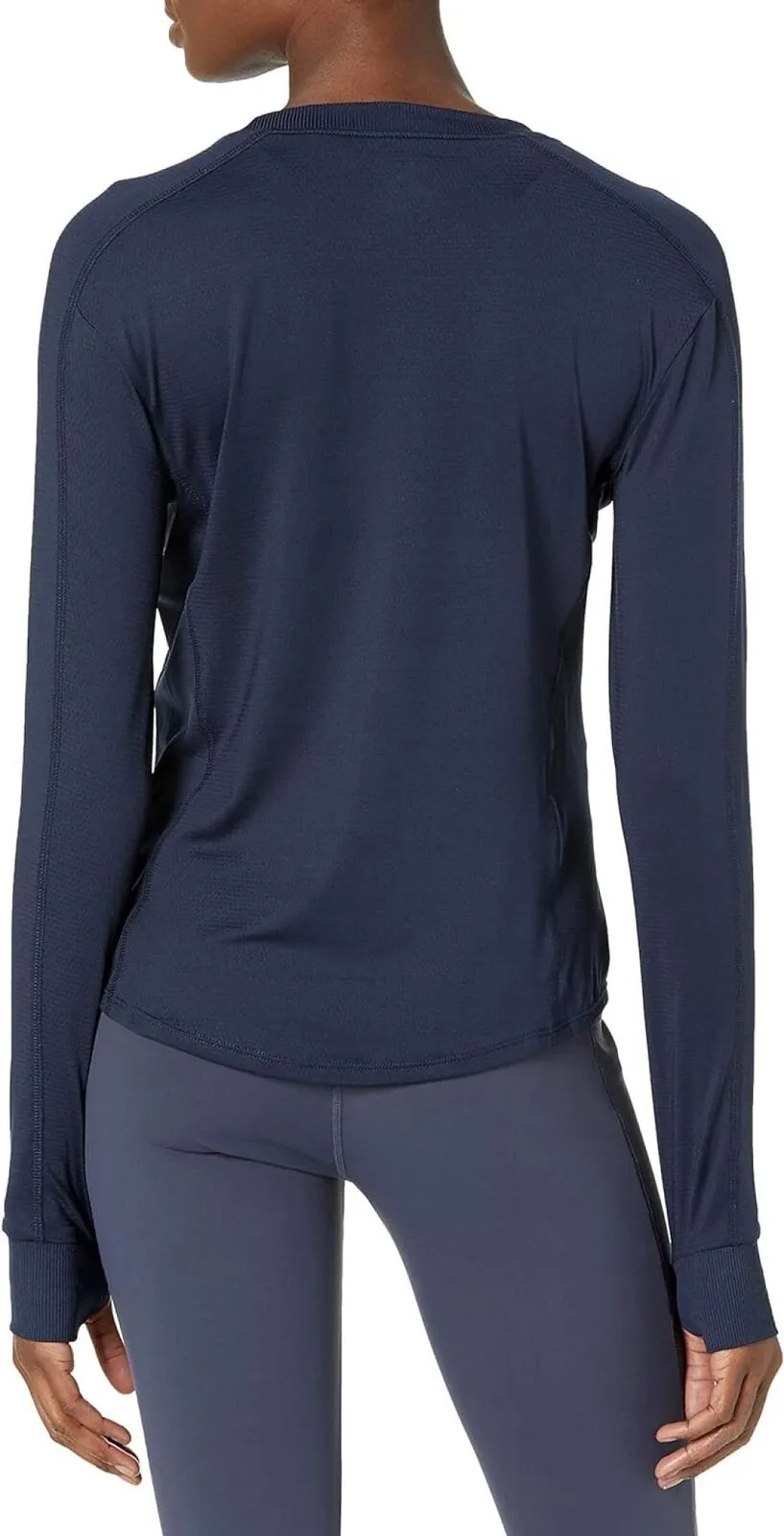 Spalding Plus Size Active Fitted Long Sleeve Sport Shirt Navy Blazer Blue 1X