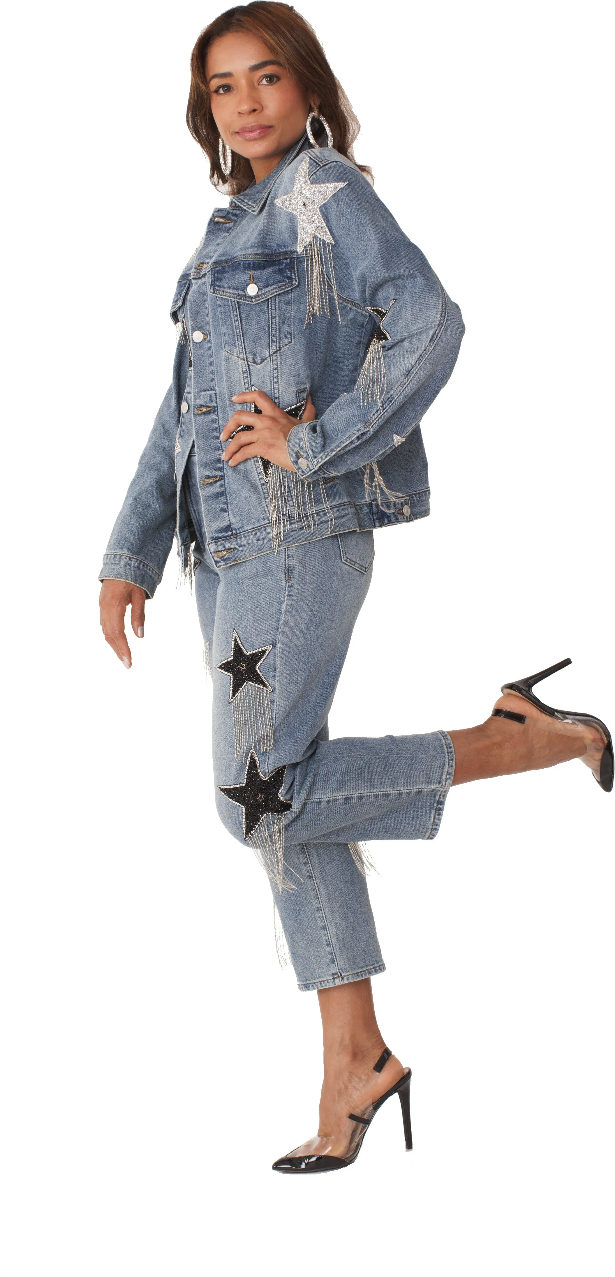 Stardust Dreams Cropped Jeans - 82332