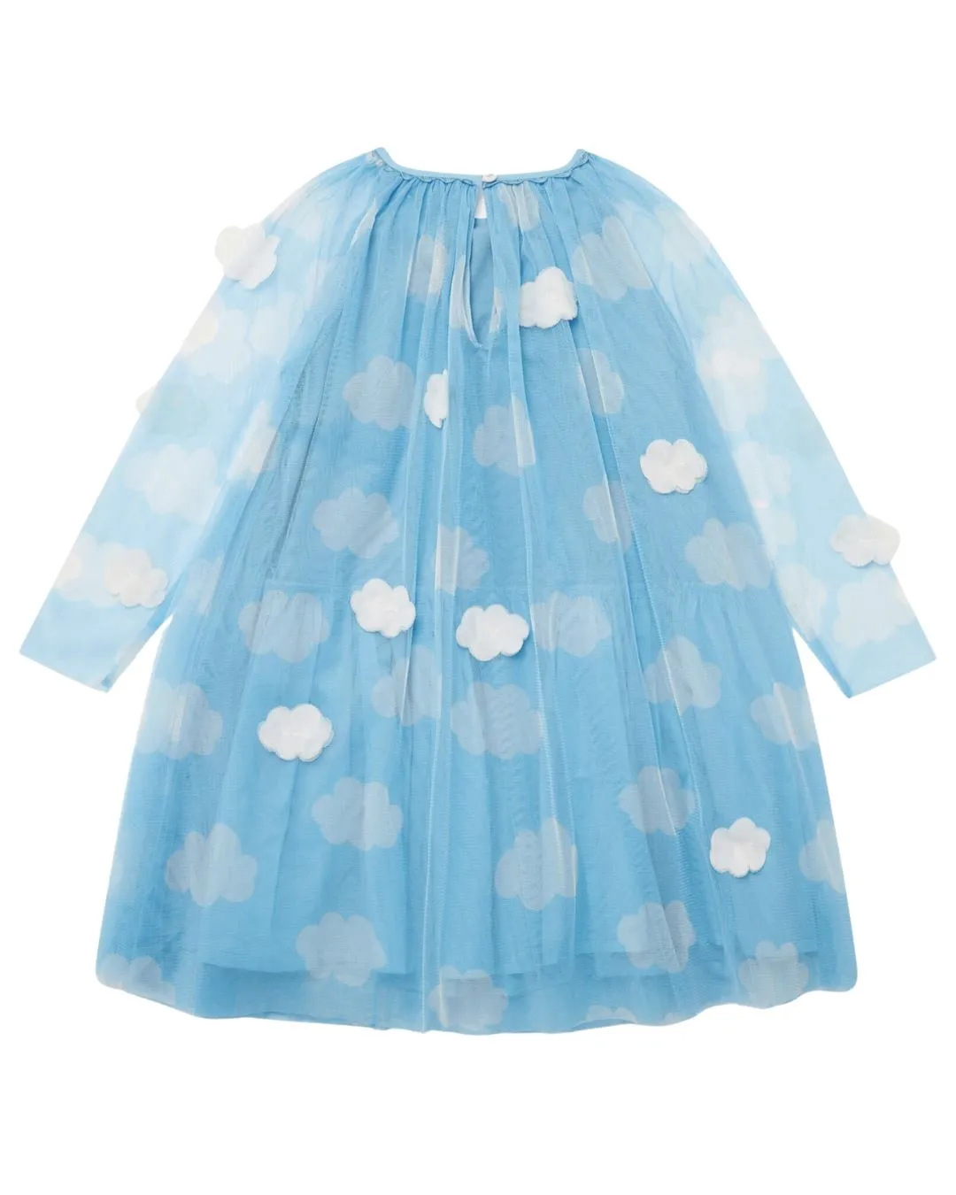 Stella McCartney Kids Clouds Appliqué Tulle Dress