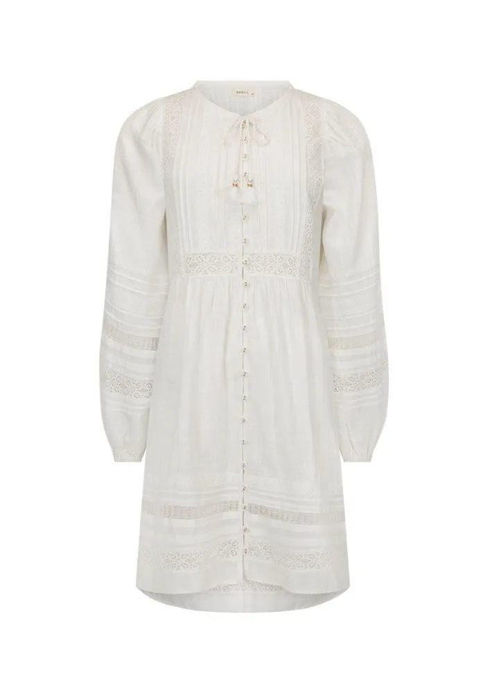 Stevie Lace Boho Mini Dress - Camellia