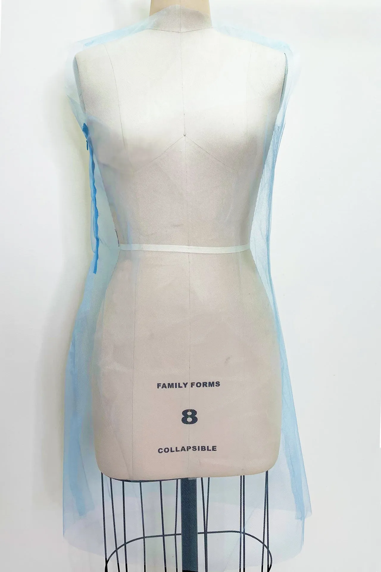 Stretch Silk Tulle Tunic Cloud Top