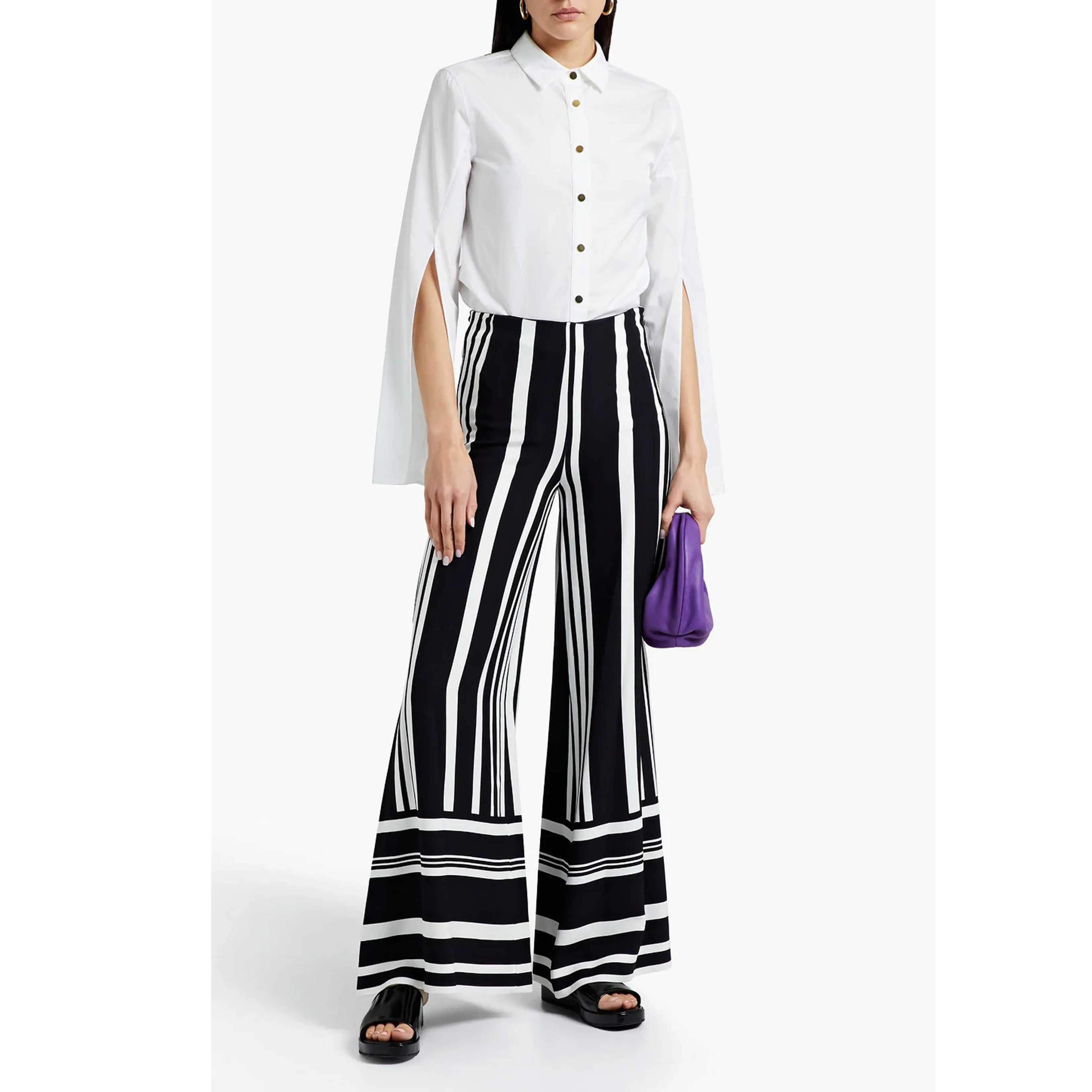 Striped Wide Leg Pant