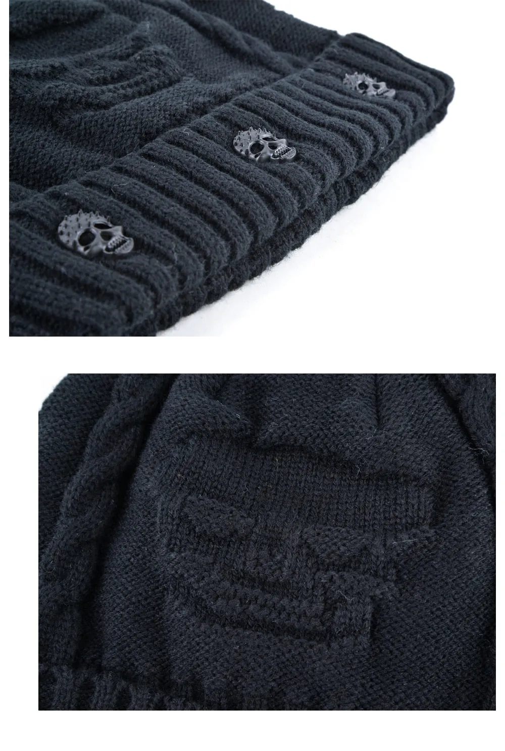 Super Cool Skull Beanies Knitted wool gorro cap