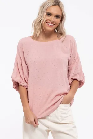 Sweet Pea Swiss Dot Top