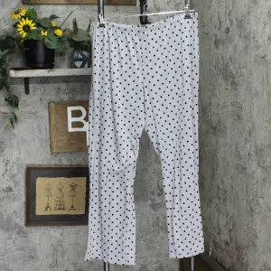 Tart Womens Plus Size Knit Pajama Pants 1670597412a549 Gray / Black Polka Dot 2X