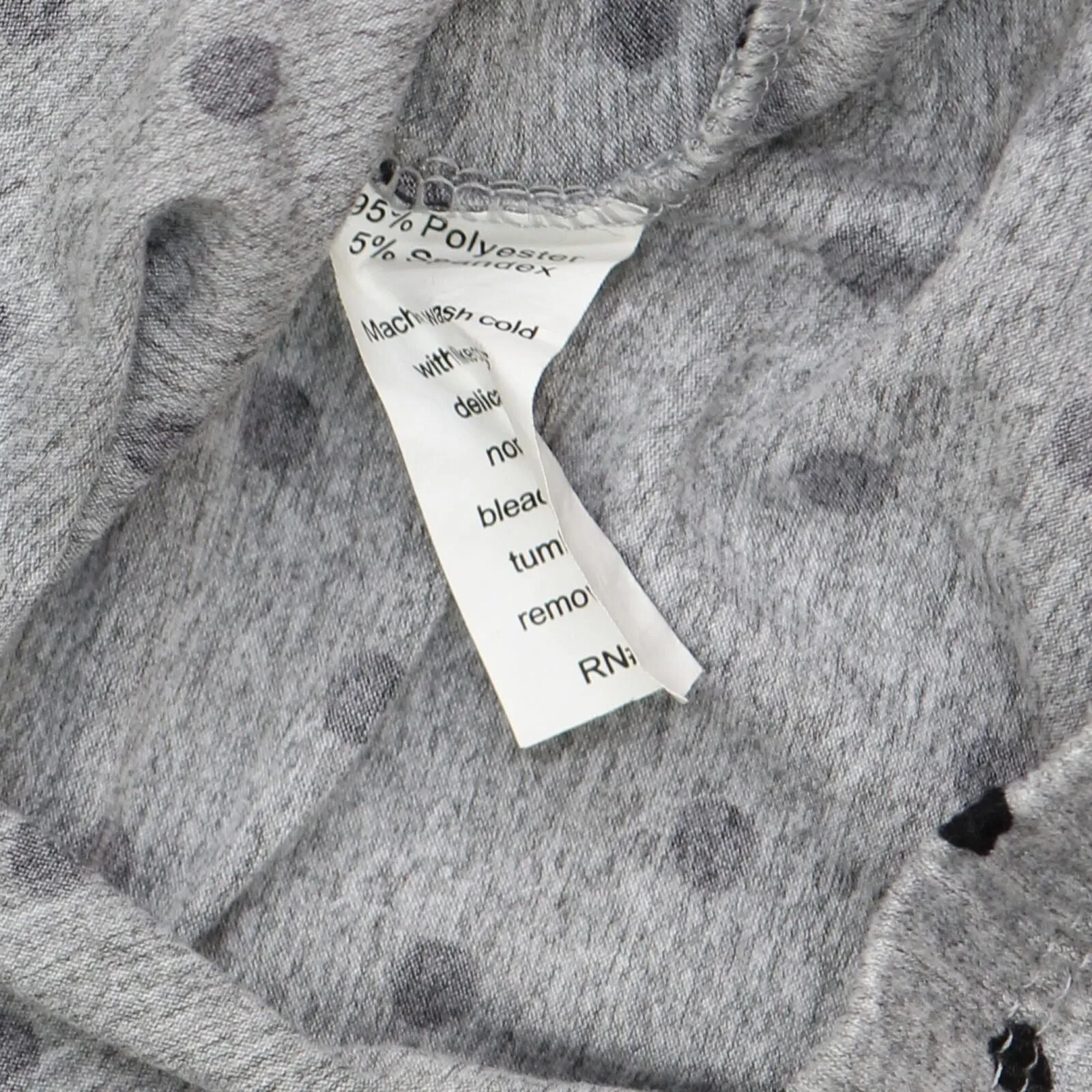 Tart Womens Plus Size Knit Pajama Pants 1670597412a549 Gray / Black Polka Dot 2X