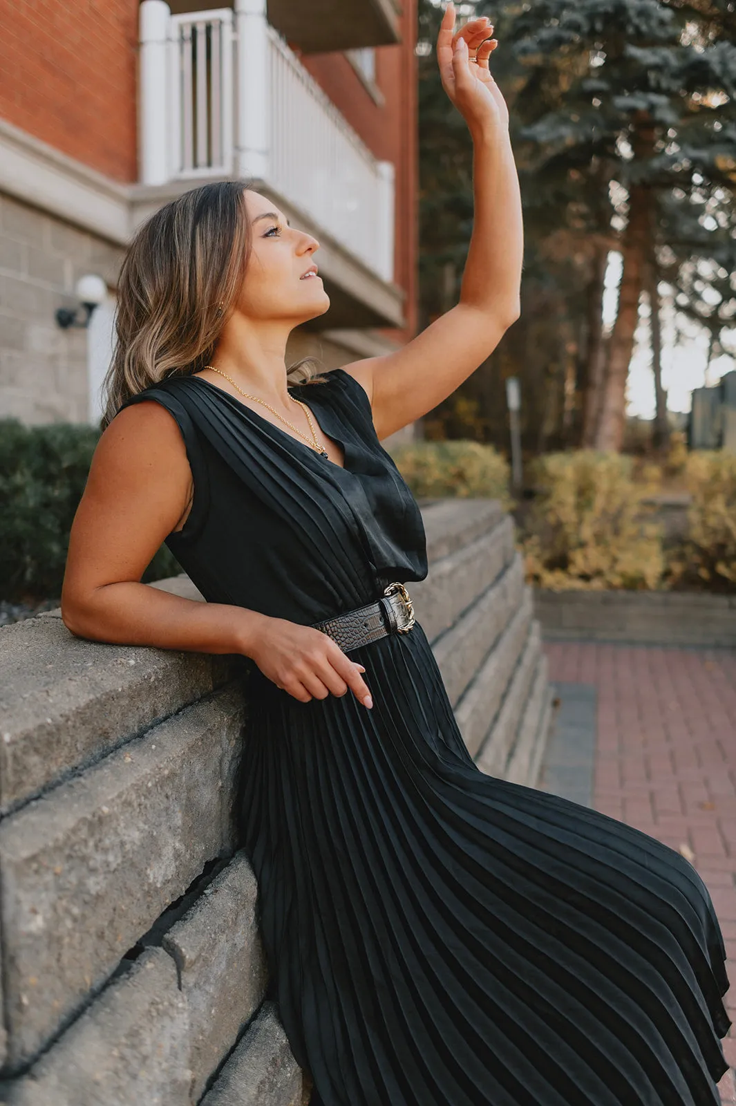 The Donna Dress by Steve Madden - Black