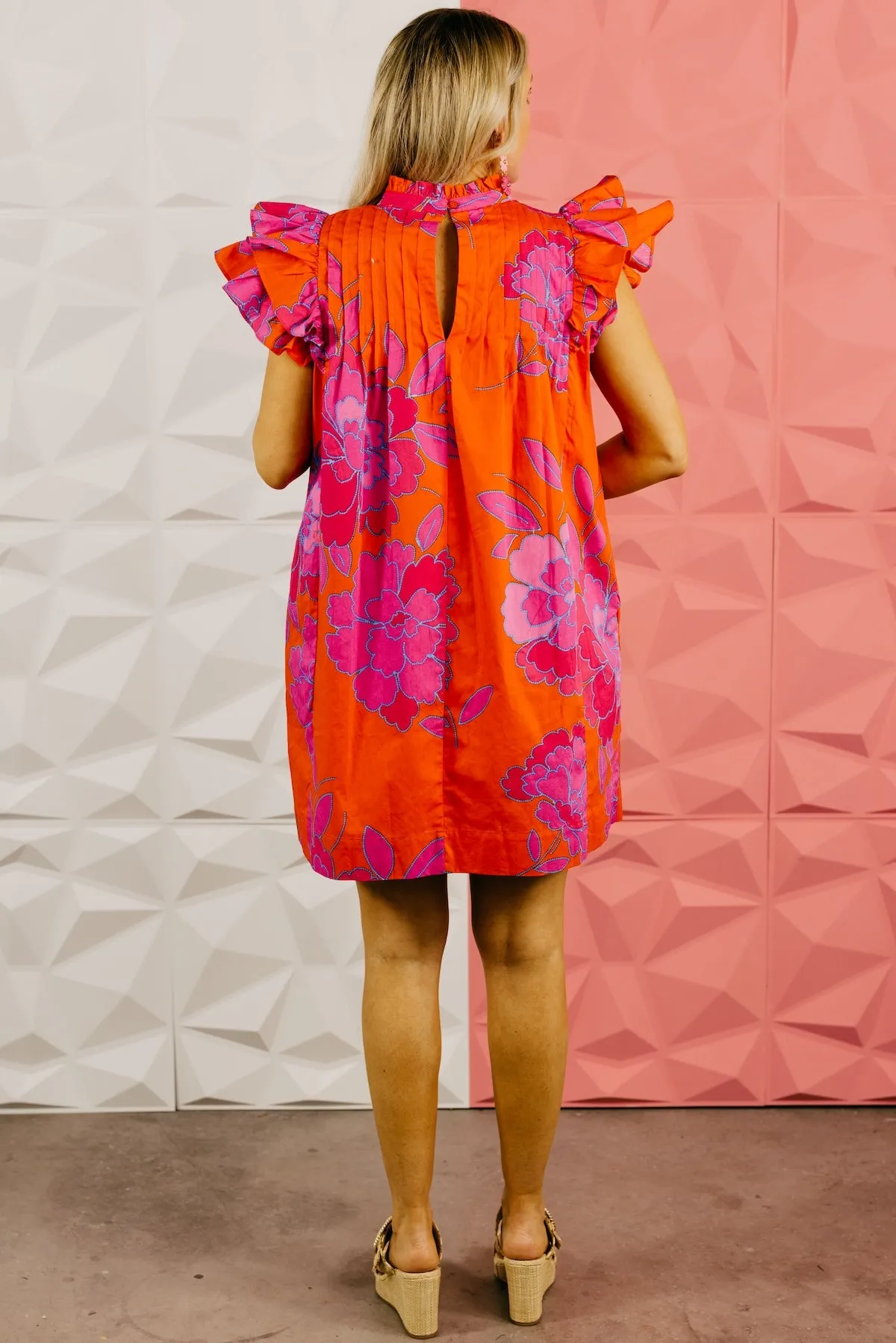 The Finn Floral Pleated Mini Dress
