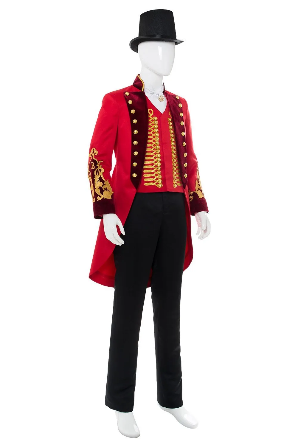 The Greatest Showman  P.T. Barnum Cosplay costume Red Suit
