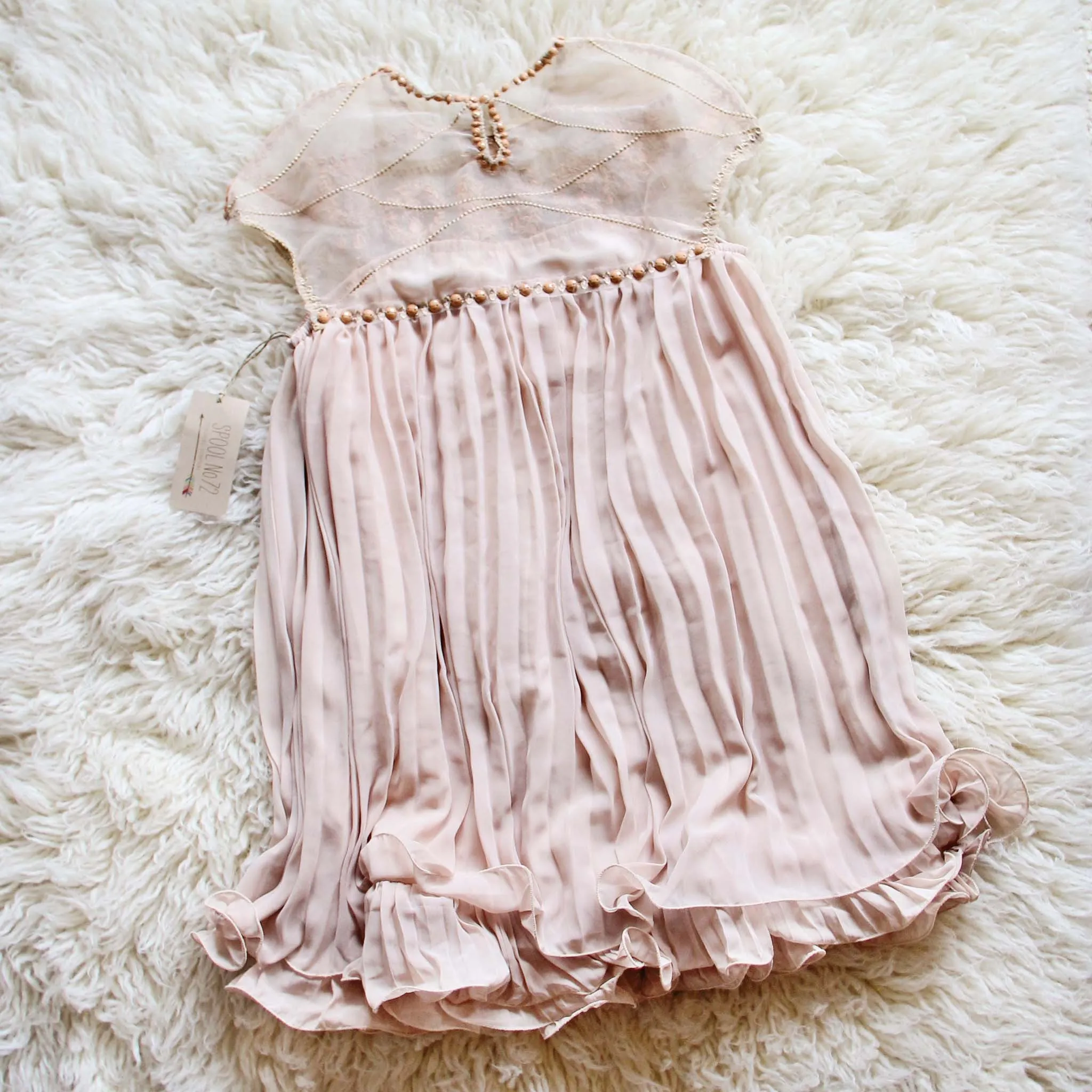 The Hallie Dress in Blush (wholesale)