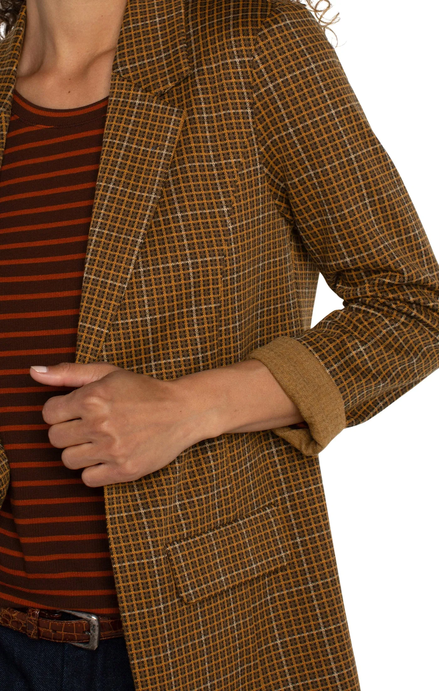 The Karalee Plaid Boyfriend Blazer