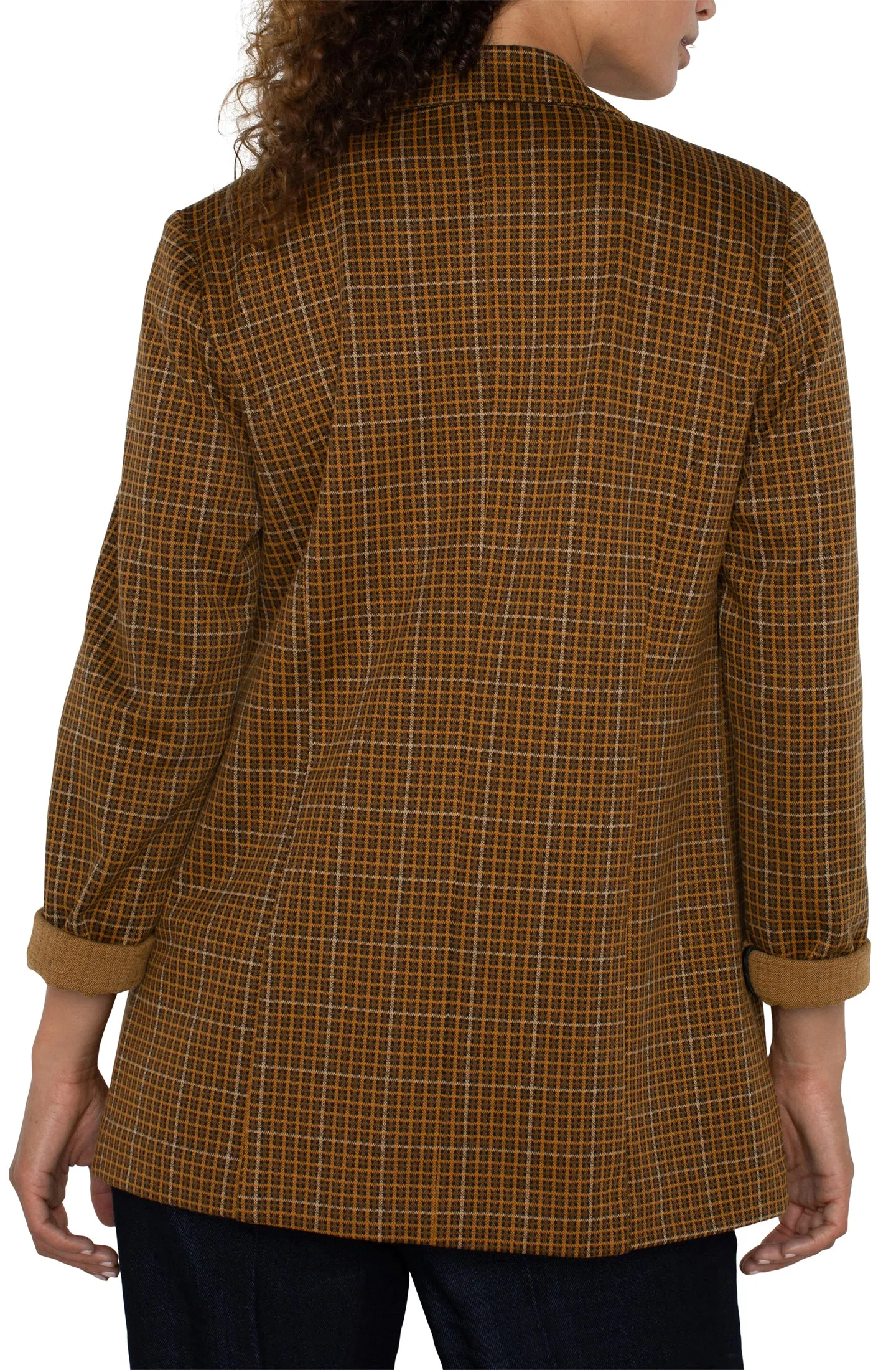 The Karalee Plaid Boyfriend Blazer