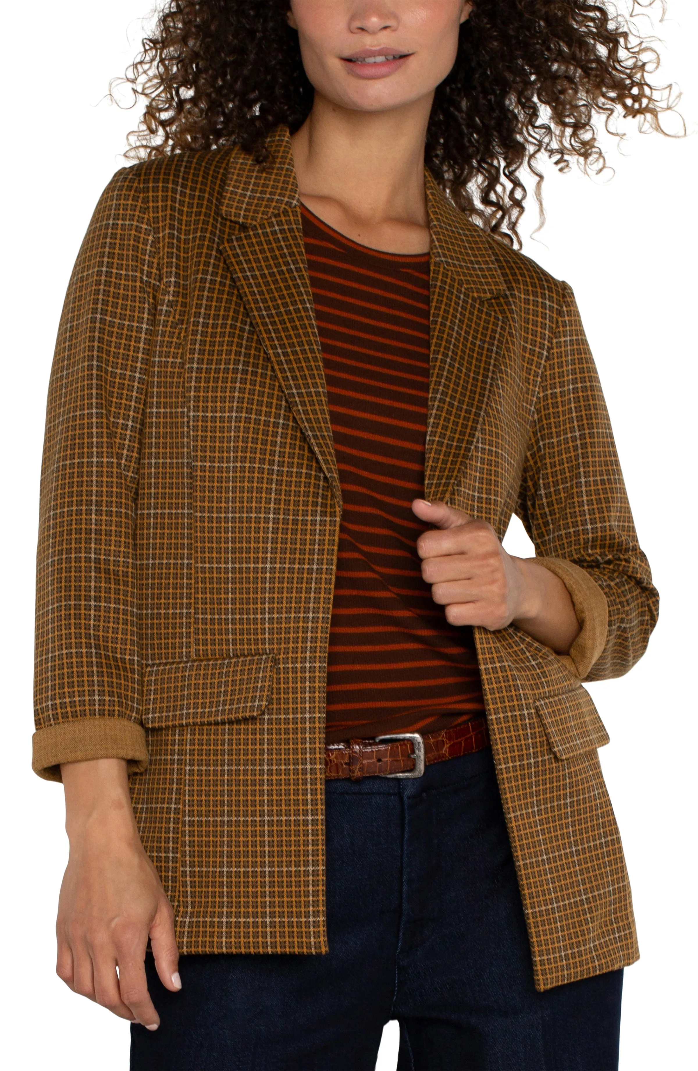 The Karalee Plaid Boyfriend Blazer