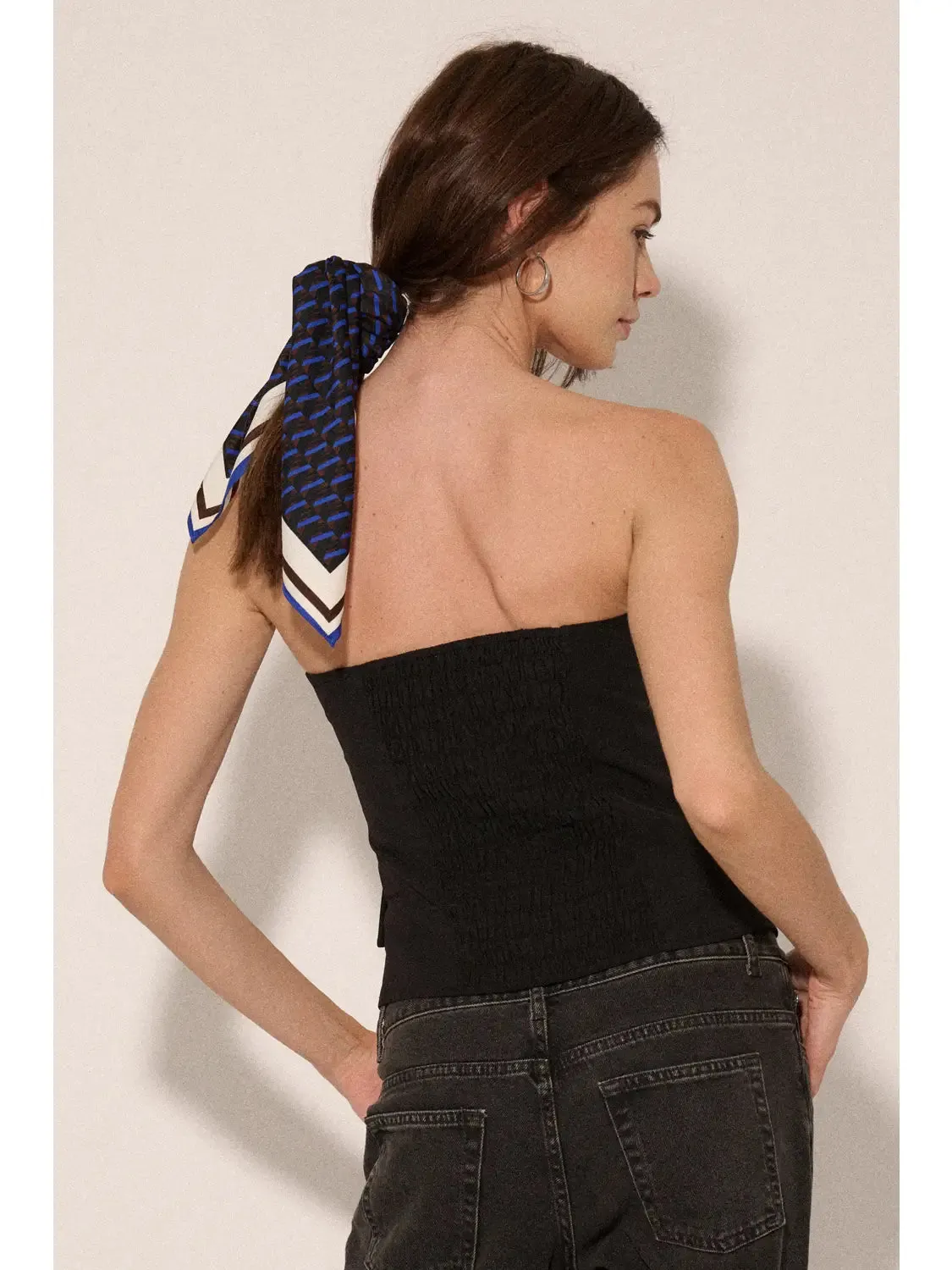 The Kate Strapless Blazer Vest - Black