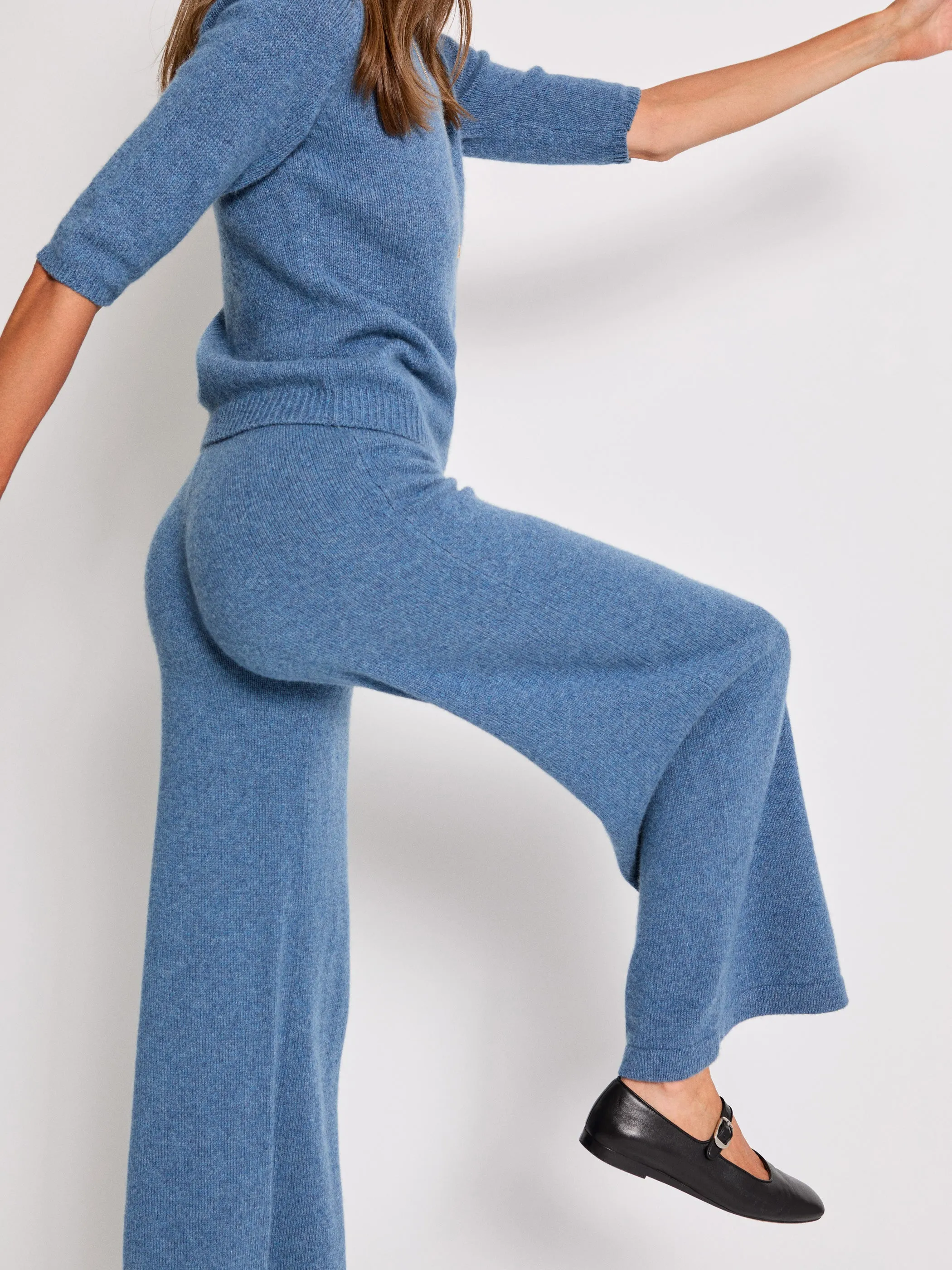 The Zephyra Flare Pants in Cashmere