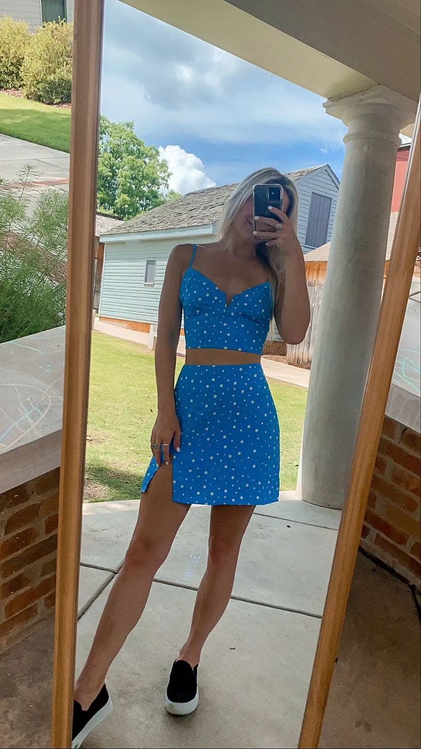 Tobi Skirt Set- Blue