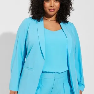 Torrid Parker Studio Crepe Blazer 3x  blue