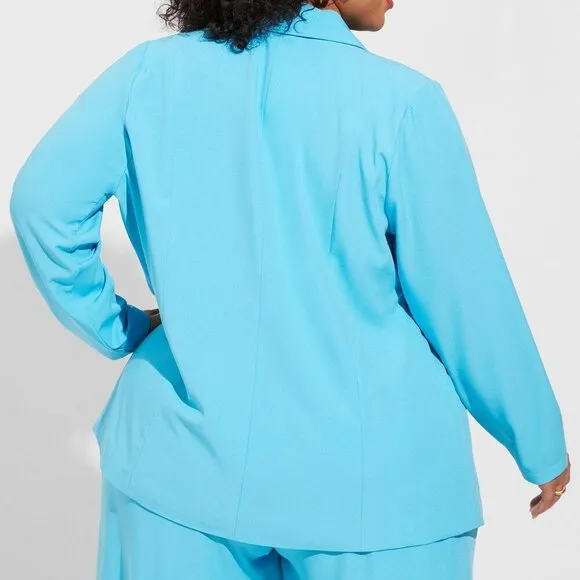 Torrid Parker Studio Crepe Blazer 3x  blue